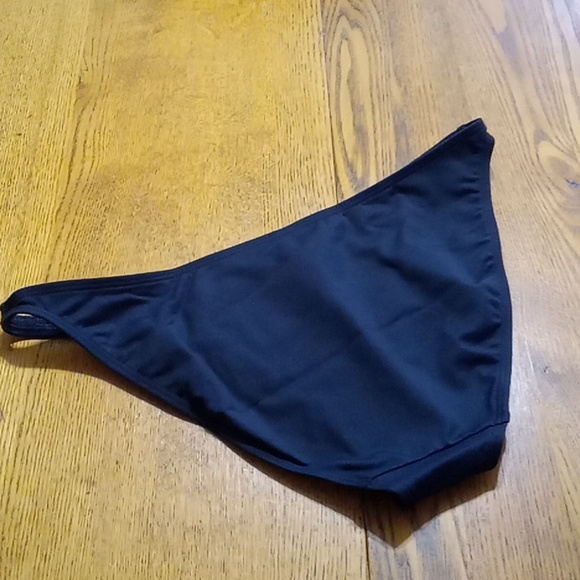 Andie Womens Bikini Bottom BLACK LARGE TROPEZ Swim Vacation Pool NEW Beach Party - Picture 7 of 8